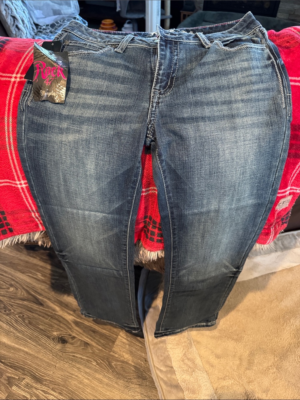 Rock & Republic Women's Boot Cut Jeans - Dark Blue Wash